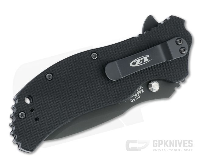 Zero Tolerance 0350 Assisted Flipper Black S30V 3D Black Cherry G10 Folder 0350C - Image 2