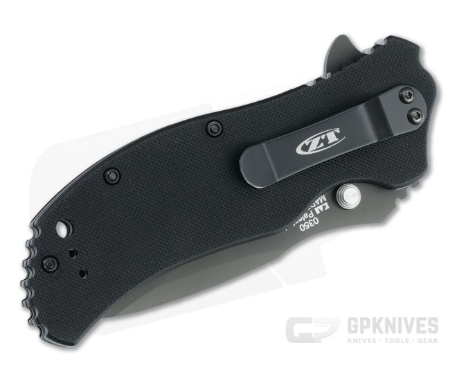 Zero Tolerance 0350 Assisted Flipper Black S30V 3D Hyena Brown G10 Folder 0350HB - Image 2