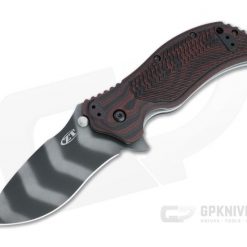 Zero Tolerance 0350 Tiger Stripe S30V Black Cherry Milled G10 Assisted Flipper 0350TSC