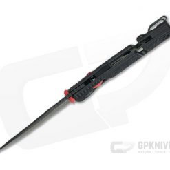 SOG Trident AT Black & Red Serrated PVD D2 Black GRN AT-XR Lock Assisted Folder 11-12-02-57