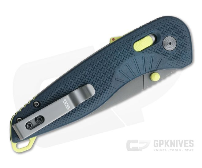 SOG Aegis AT Indigo and Acid PVD D2 AT-XR Lock Assisted Folder 11-41-03-57 - Image 2