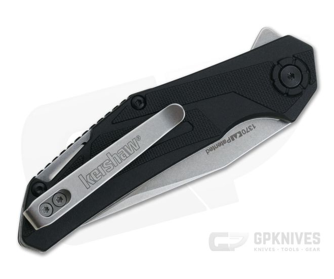 Kershaw Camshaft Stonewashed Clip Point Black GFN Assisted Liner Lock Flipper 1370 - Image 2