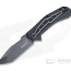 Kershaw Flatbed BlackWash Tanto Steel Inlaid Black GFN Assisted Liner Lock Flipper 1376