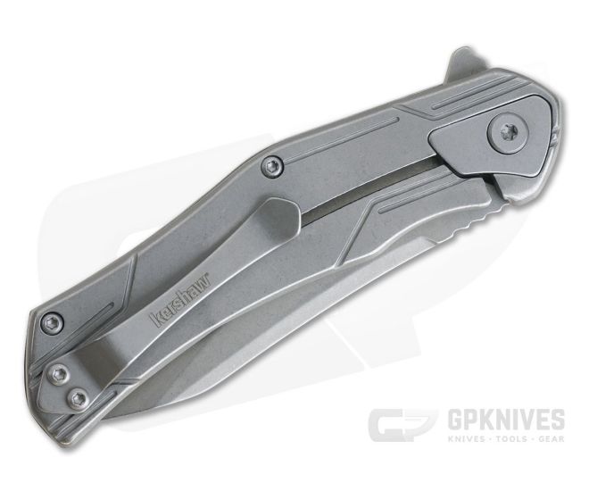 Kershaw Husker Stonewashed Upswept Assisted Frame Lock Flipper 1380 - Image 3
