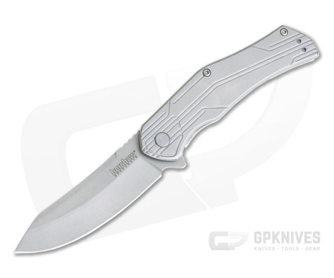Kershaw Husker Stonewashed Upswept Assisted Frame Lock Flipper 1380