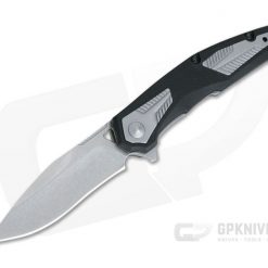 Kershaw Tremolo Stonewashed Recurve Black GFN Assisted Liner Lock Flipper 1390
