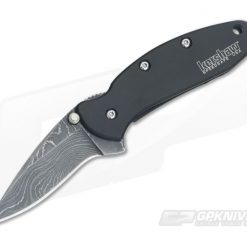 Kershaw Chive Damascus Blade Black DLC Handle 1600DAMCKT
