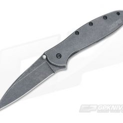 Kershaw Leek BlackWash Assisted Flipper 1660BLKW