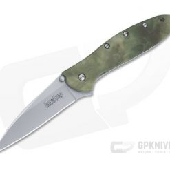 Kershaw Knives Leek Blasted 14C28N Stalkland Camo Assisted Flipper 1660CAMO