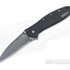 Kershaw Leek Damascus Assisted Flipper Black DLC 1660DAMCKT