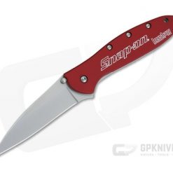 Kershaw Leek Snap On Red Plain Edge Assisted Flipper 1660RATSO
