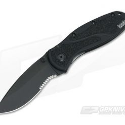 Kershaw Blur All Black Part Serrated SpeedSafe Assisted Opener 1670BLKST