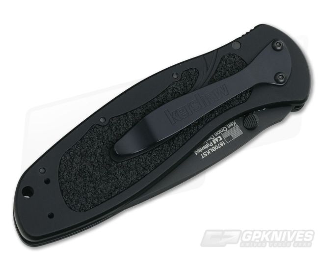 Kershaw Blur All Black Part Serrated SpeedSafe Assisted Opener 1670BLKST - Image 2