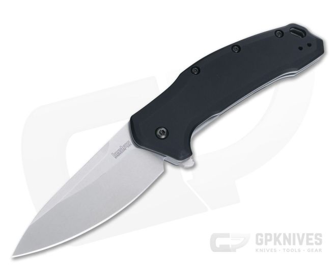 Kershaw Link Black Handle Stonewash M390 Flipper 1776BLK