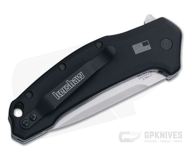 Kershaw Link Black Handle Stonewash M390 Flipper 1776BLK - Image 2