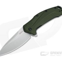 Kershaw Link Olive Green Stonewashed 20CV Assisted Flipper 1776OLSW