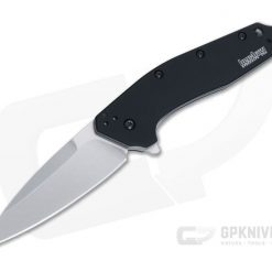 Kershaw Dividend Black Handle Stonewash M390 Flipper 1812BLK
