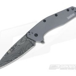 Kershaw Dividend Gray USA Damascus Folder 1812GRYDAM