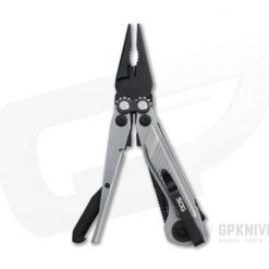 SOG Flash MT Silver + Black Assisted Black D2 Blade Compound Leverage Pocket Multi-tool 29-55-01-41