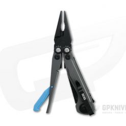 SOG Flash MT Urban Gray + Cyan Assisted Black D2 Blade Compound Leverage Pocket Multi-tool 29-55-02-41