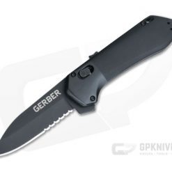 Gerber Highbrow Compact Onyx Black Oxide Serrated Assisted Flipper 30-001525
