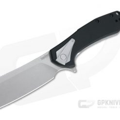 Kershaw Bracket Stonewashed Cleaver Black G10 Assisted Stainless Frame Lock Flipper 3455