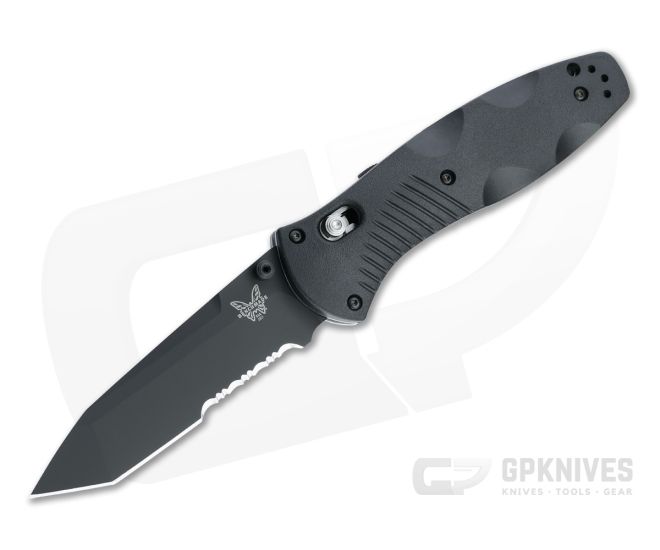 Benchmade 583SBK Barrage Tanto Black Part Serrated 154CM Assisted AXIS Lock Folder