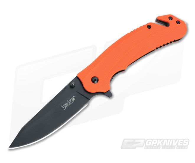 Kershaw Barricade SpeedSafe Orange Black Flipper 8650