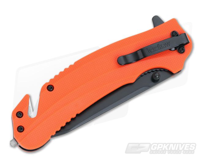 Kershaw Barricade SpeedSafe Orange Black Flipper 8650 - Image 2