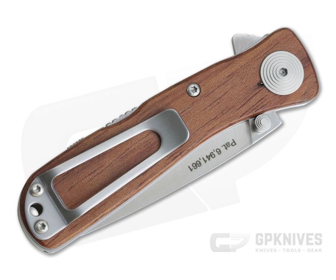 SOG Twitch II Satin AUS-8 Wood Back Lock Assisted Gentleman's Folder TWI17-BX - Image 3