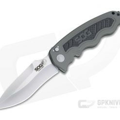 SOG Zoom Spear Point Satin S30V Carbon Fiber Inlaid Aluminum Button Lock Assisted Folder ZM1018-BX